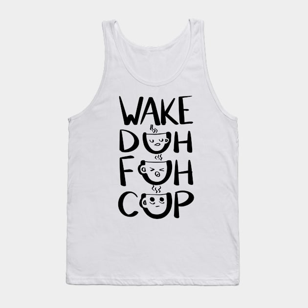 Coffee Alarm Clock (black) Tank Top by tonitails